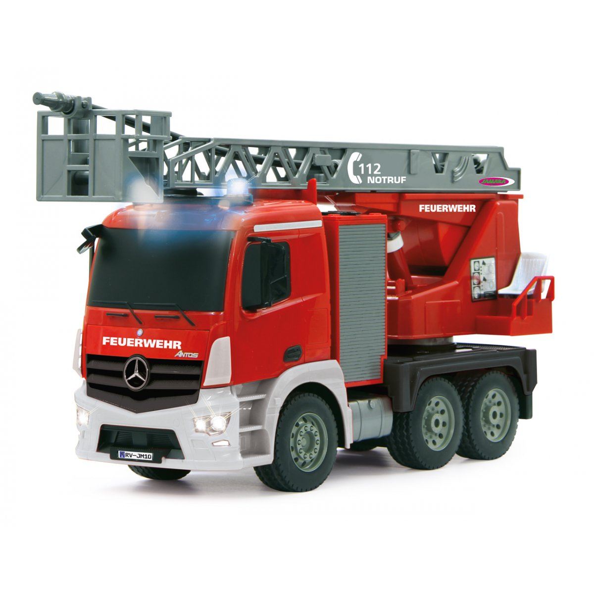 ▷ Jamara Fire Truck turnable Ladder Mercedes-Benz Antos modèle